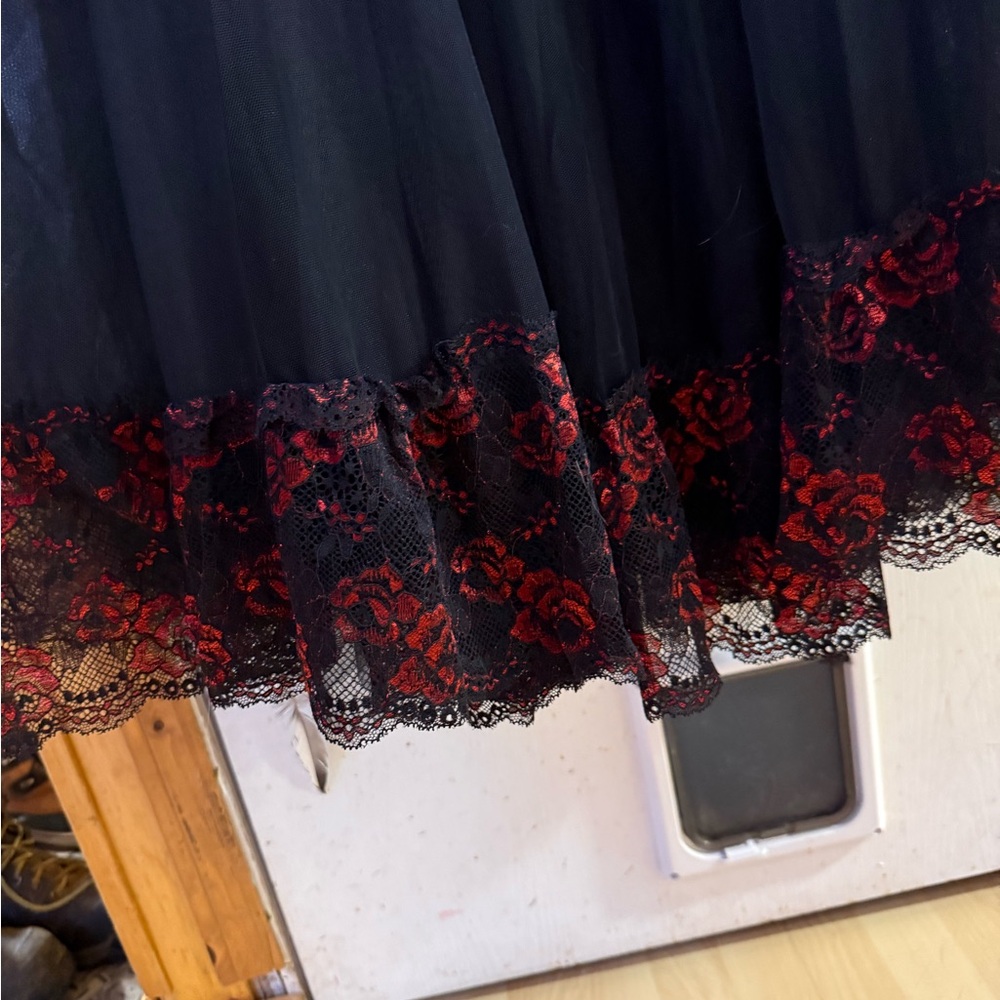 NWT Black Widow Dance with Death with Red lace Dress - Picture 12 of 12
